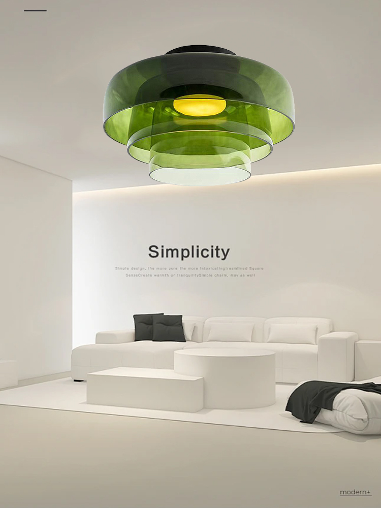 Kitchen Appliances Green - Minimalist 2026 Modern Green Glass Ceiling