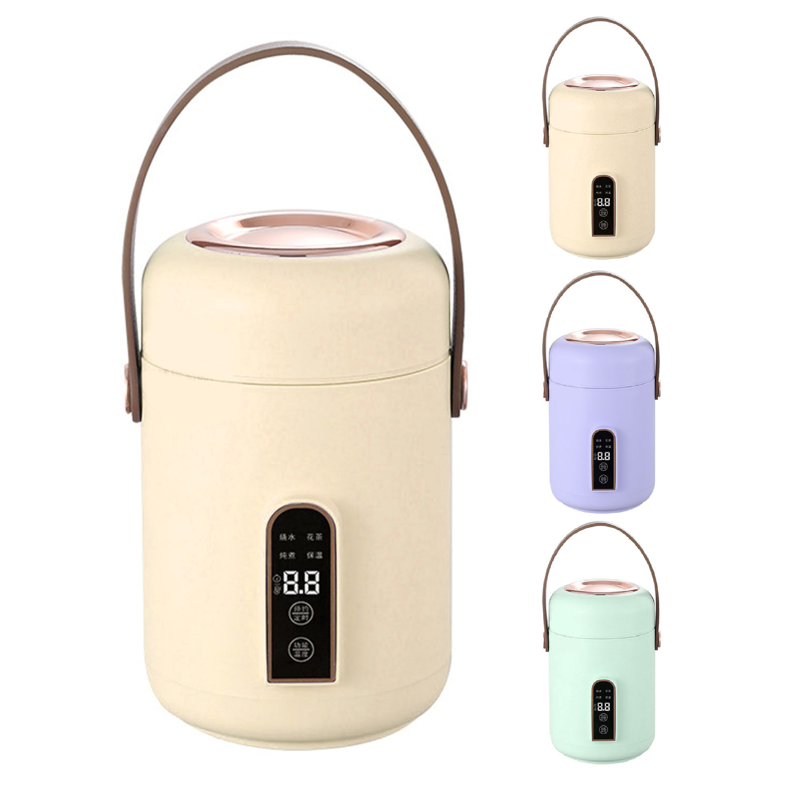 Kitchen Appliances Green - Mini Rice Cooker Efficient Heating Insulated