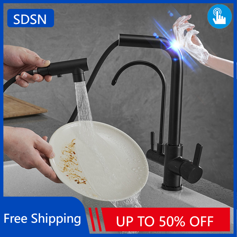 Kitchen Appliances Design - Black Touch Filter Kitchen Faucet Quality