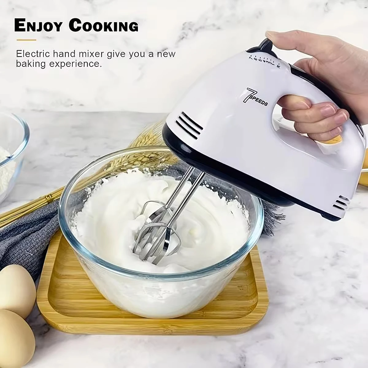 7-Speed Handheld Electric Egg  - Kitchen Appliances For Restaurant recensione e prezzo