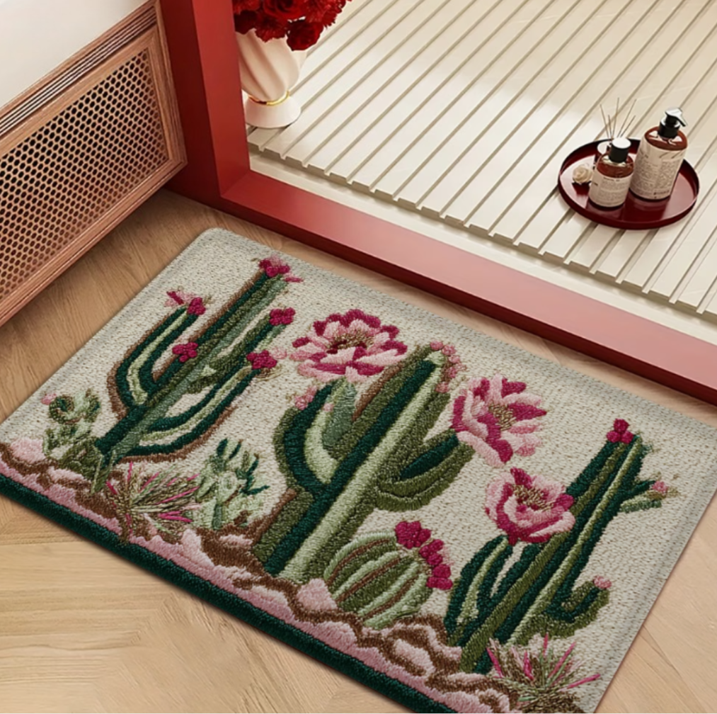 Cactus Flower Embroidery Doorm - Kitchen Appliances Green recensione e prezzo