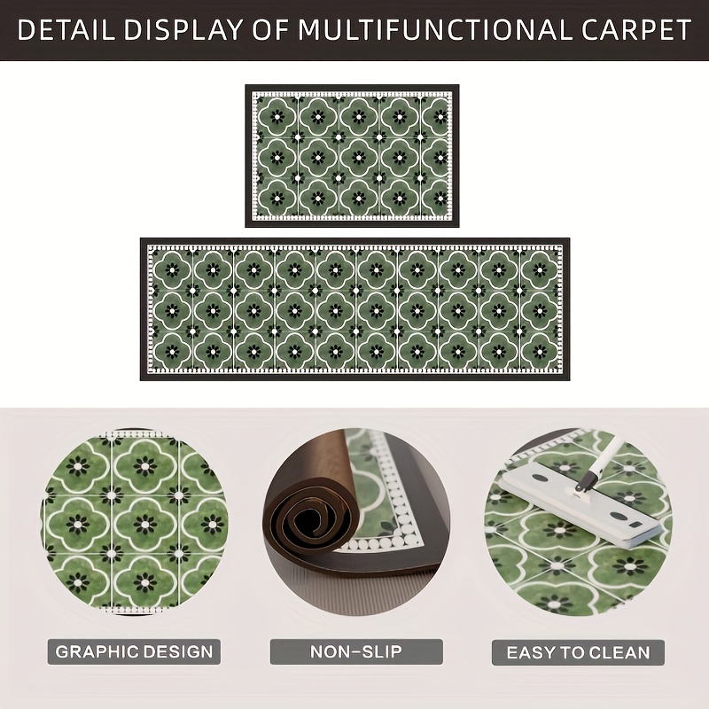 VIKAMA Premium Modern Carpet F - Kitchen Appliances Green recensione e prezzo
