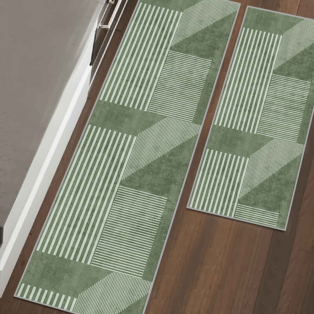 VIKAMA Striped Green Carpet Ki - Kitchen Appliances Green recensione e prezzo