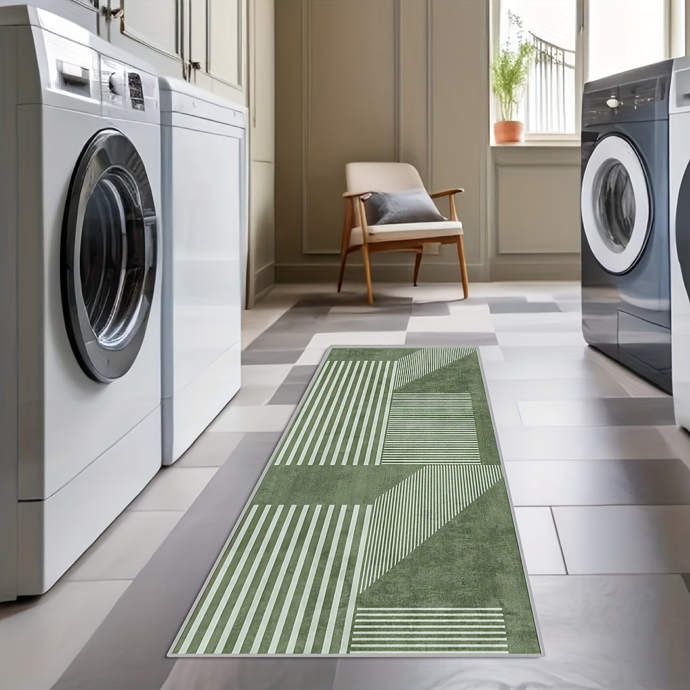 VIKAMA Striped Green Carpet Ki - Kitchen Appliances Green recensione e prezzo