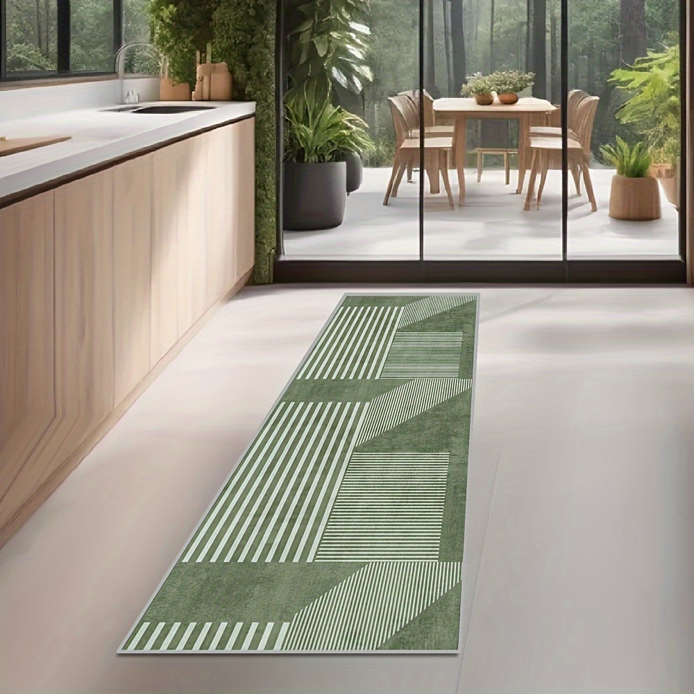 VIKAMA Striped Green Carpet Ki - Kitchen Appliances Green recensione e prezzo