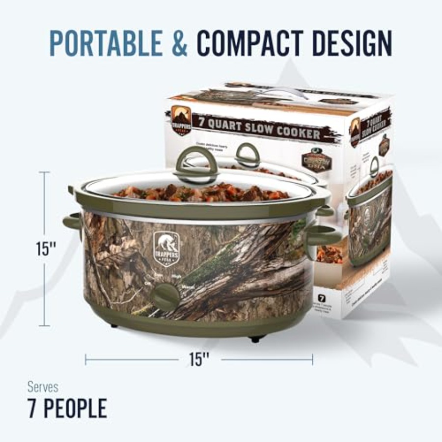 7 Quart Oval Slow Cooker Pot w - Kitchen Appliances Green recensione e prezzo