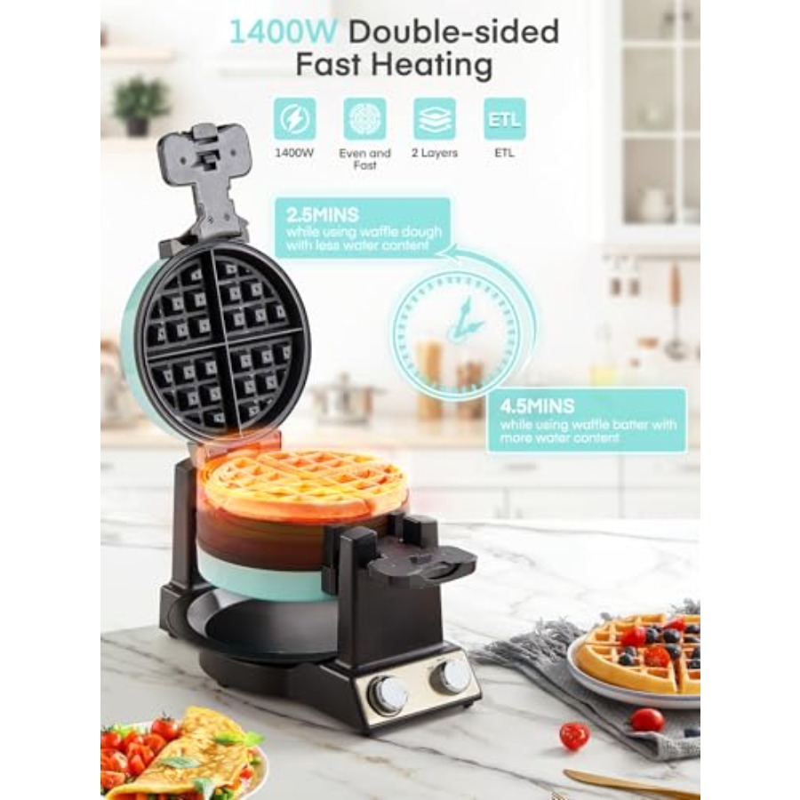 2-in-1 Omelette MakerWaffle Ma - Kitchen Appliances Green recensione e prezzo