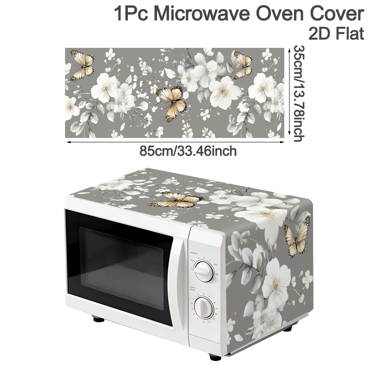 1pc  White Flower Microwave Du - Kitchen Appliances Design recensione e prezzo