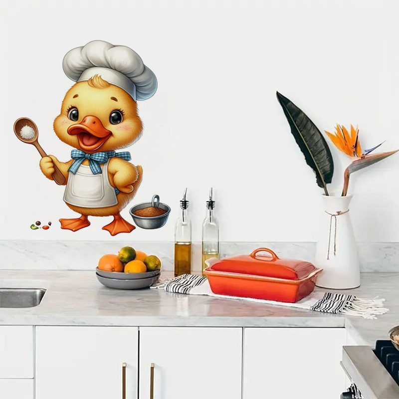 Cartoon Duck Chef Self-Adhesiv - Kitchen Appliances Design recensione e prezzo