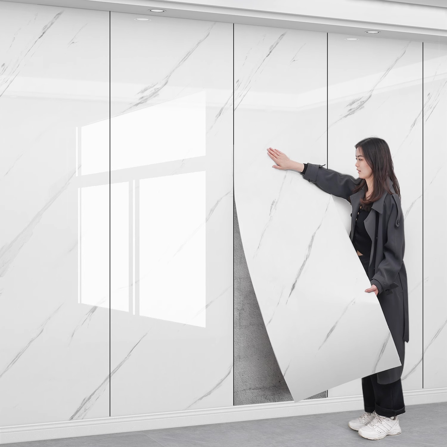 Self-Adhesive Marble Wallpaper - Kitchen Appliances Design recensione e prezzo