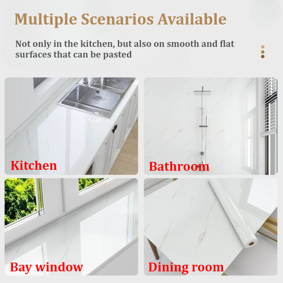 Self-Adhesive Marble Wallpaper - Kitchen Appliances Design recensione e prezzo